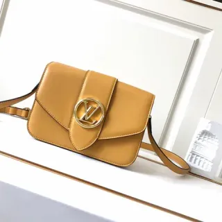 Louis Vuitton Dauphine Tan Smooth Leather Messenger Bag