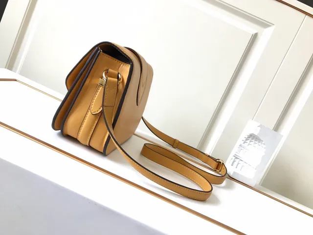 Louis Vuitton Dauphine Tan Smooth Leather Messenger Bag 4