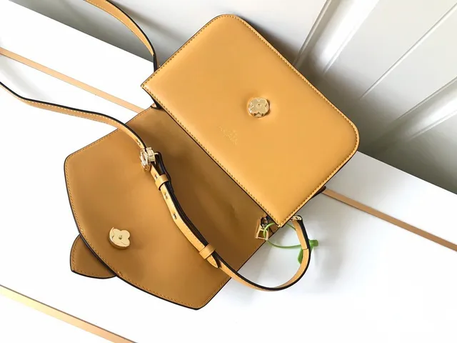 Louis Vuitton Dauphine Tan Smooth Leather Messenger Bag 6