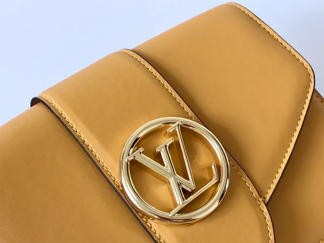 Louis Vuitton Dauphine Tan Smooth Leather Messenger Bag 8
