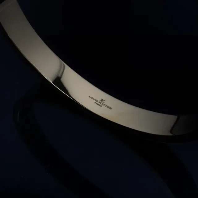 Louis Vuitton Engraved Monogram Bangle Bracelet 2