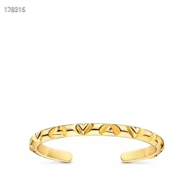 Louis Vuitton Faceted Geometric Open Cuff Bracelets 6
