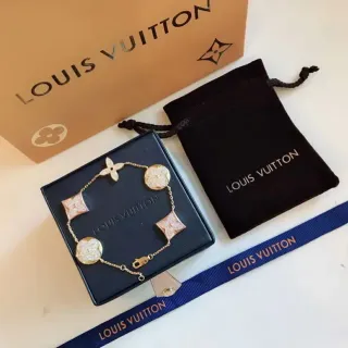 Louis Vuitton Flower Motif Pavé Chain Bracelet