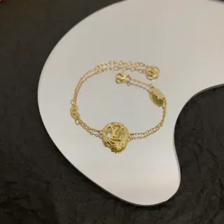 Louis Vuitton Gold Chain Woven Spherical Pendant Bracelet