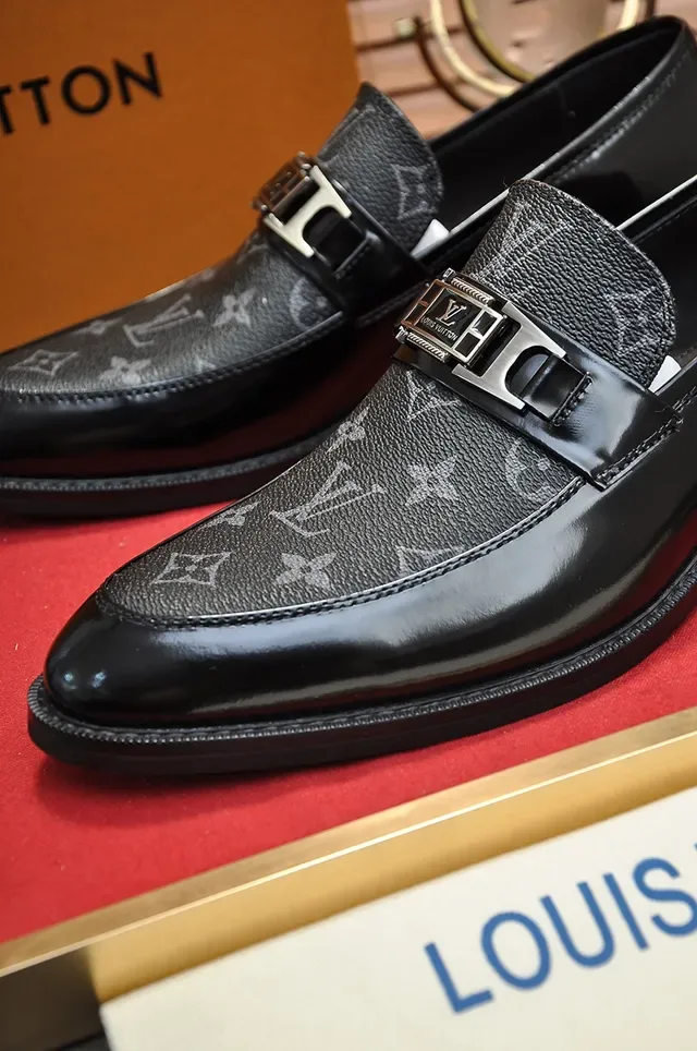 Louis Vuitton Horsebit Loafer Black Monogram Patent Leather Loafers 2