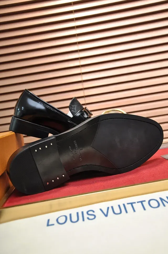 Louis Vuitton Horsebit Loafer Black Monogram Patent Leather Loafers 3