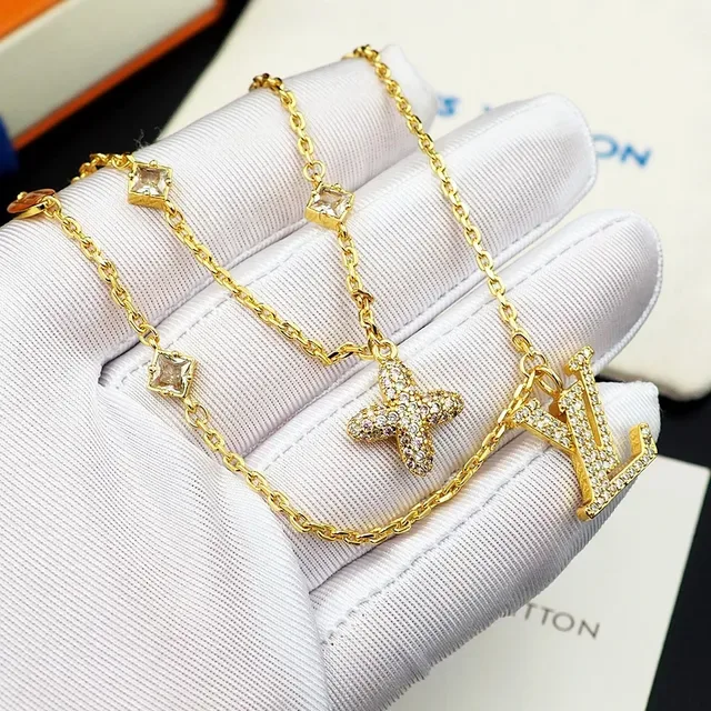 Louis Vuitton Iconic Monogram Crystal-Embellished Multi-Chain Bracelet 6