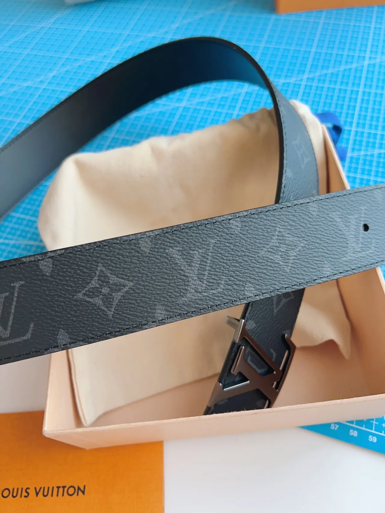 Louis Vuitton Initiales Reversible Monogram Leather Belt 3