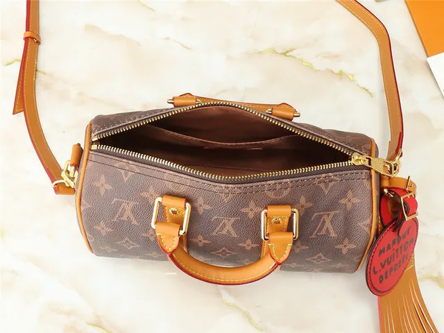 Louis Vuitton Keepall Bandoulière Monogram Canvas Marrom e Bege Bolsa Boston 2