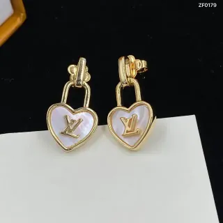 Louis Vuitton Lock It Heart Padlock Earrings