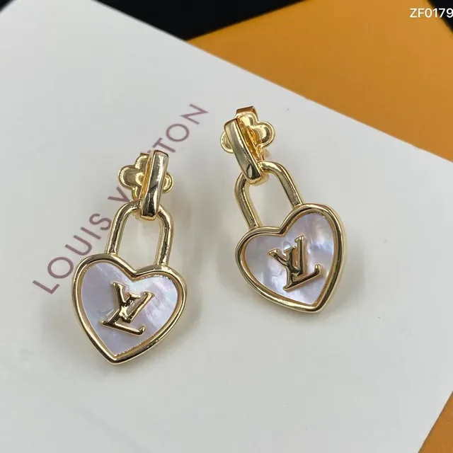 Louis Vuitton Lock It Heart Padlock Earrings 2