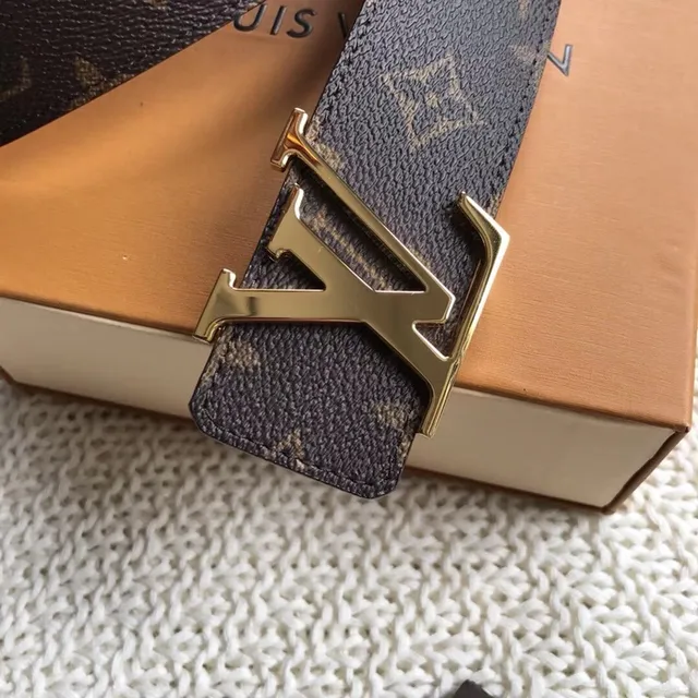 Louis Vuitton LV Belt Monogram Canvas Brown Leather Belt 7