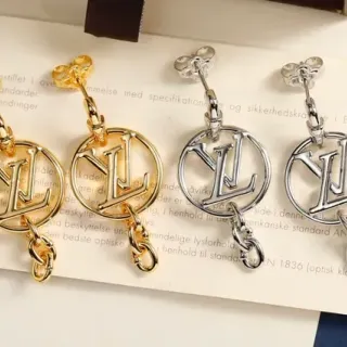 Louis Vuitton LV Circle Monogram Dangling Earrings