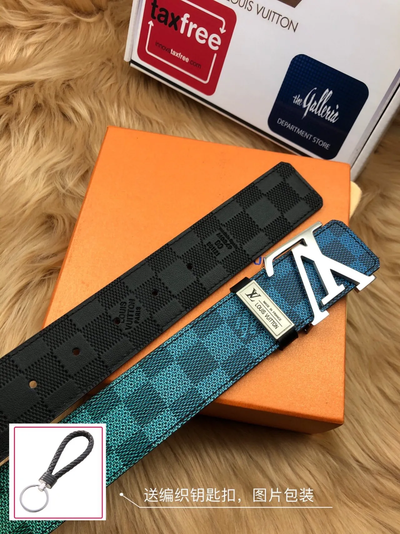 Louis Vuitton LV Initiales Black Red Reversible Damier Canvas Silver-Tone Buckle Leather Belt 3