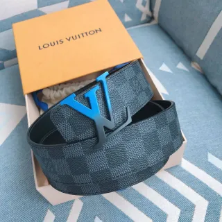 Louis Vuitton LV Initiales Damier Graphite Reversible Leather Belt