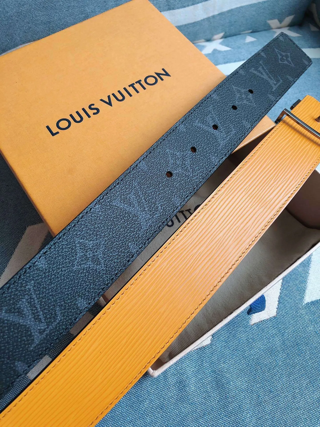 Louis Vuitton LV Initiales Monogram Leather Belt 2