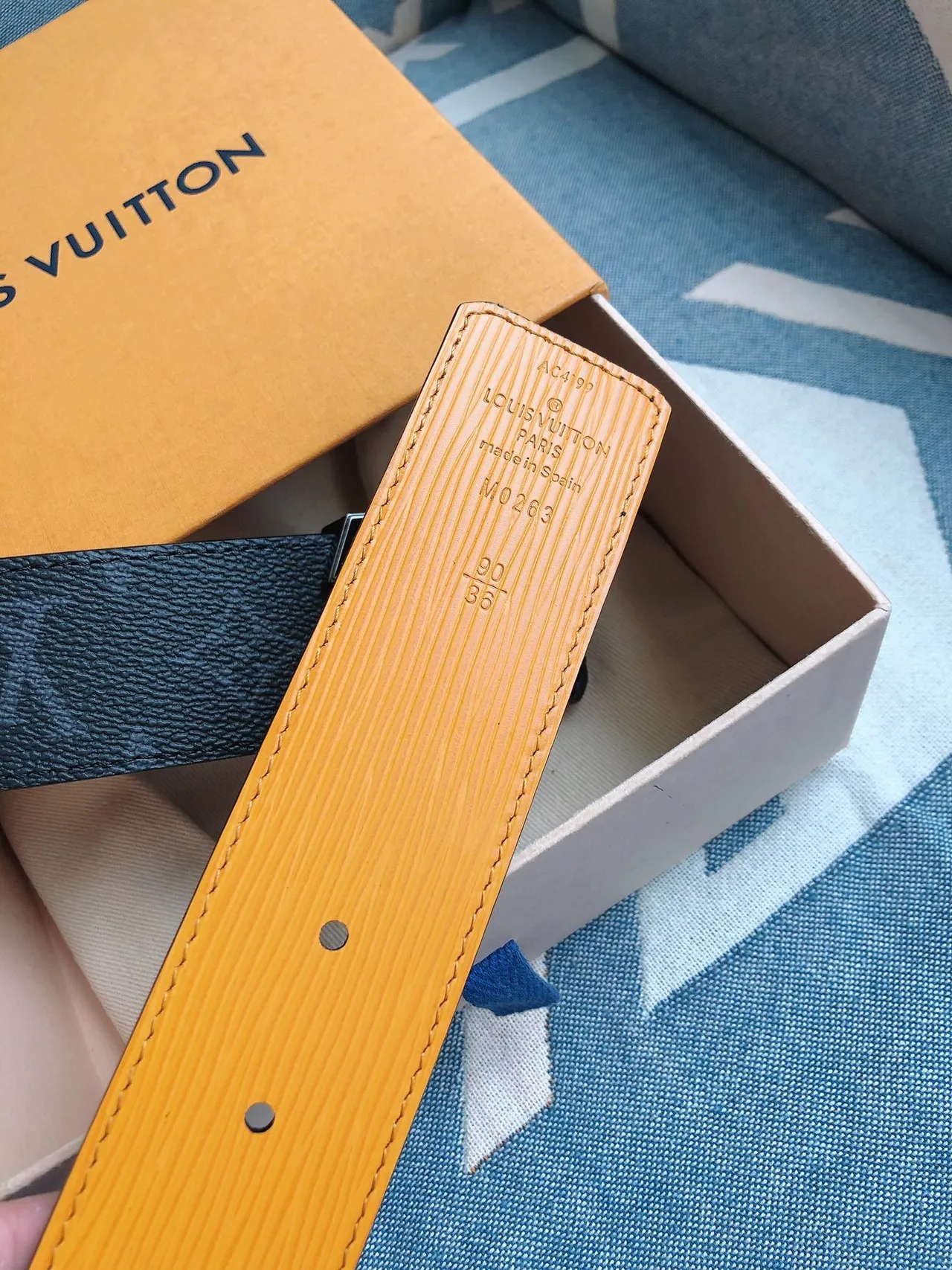 Louis Vuitton LV Initiales Monogram Leather Belt 4