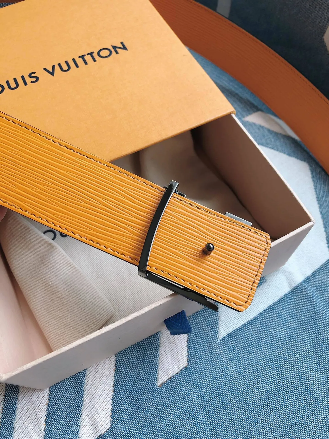 Louis Vuitton LV Initiales Monogram Leather Belt 5
