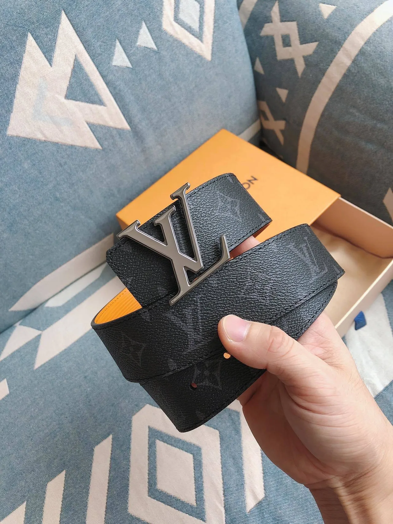 Louis Vuitton LV Initiales Monogram Leather Belt 7