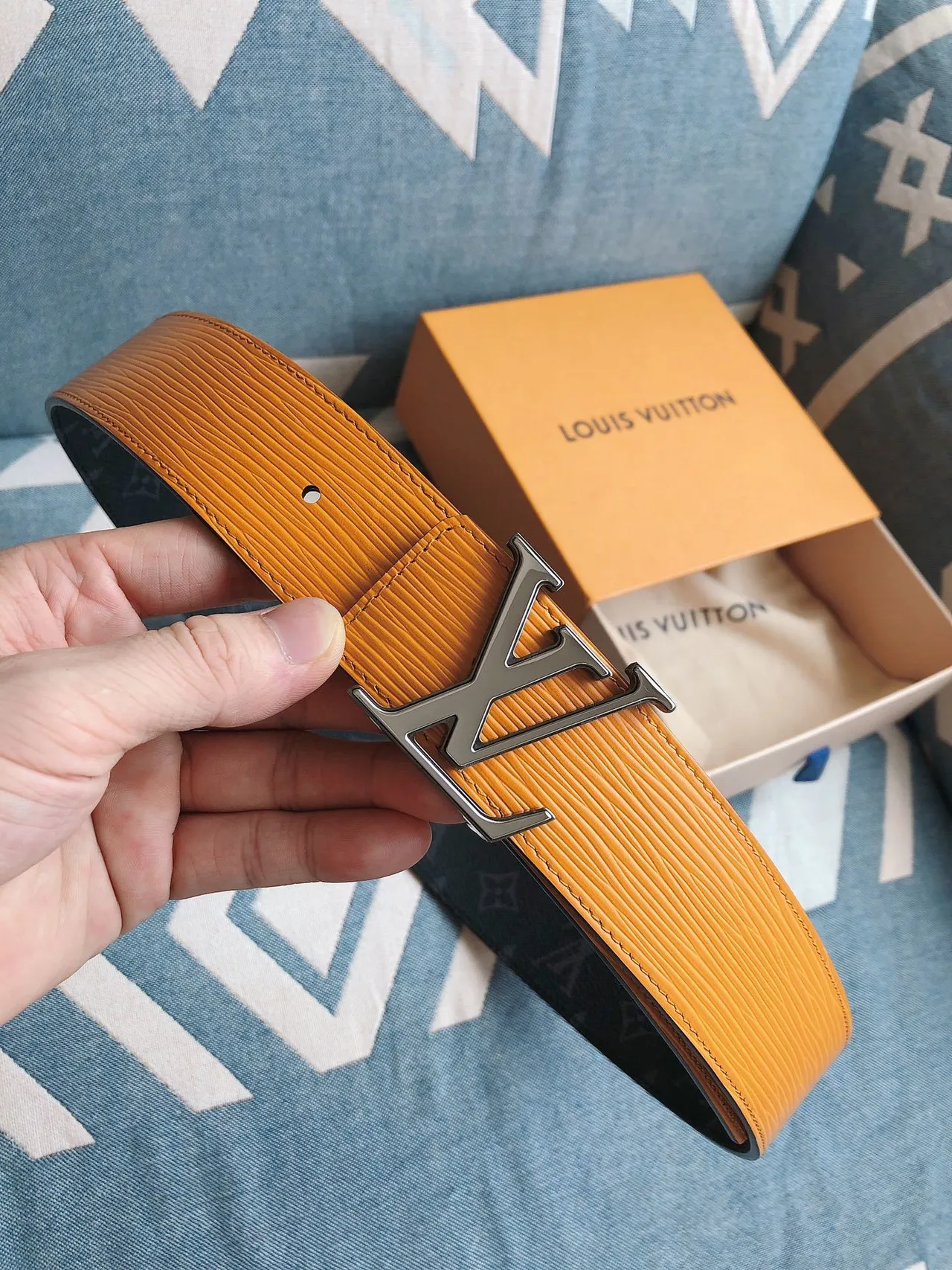 Louis Vuitton LV Initiales Monogram Leather Belt 8