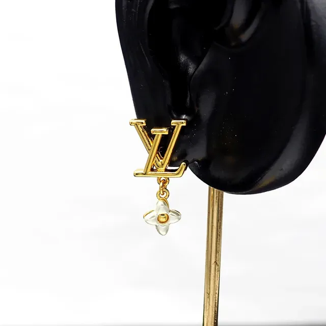 Louis Vuitton LV Monogram Floral Dangle Earrings 6