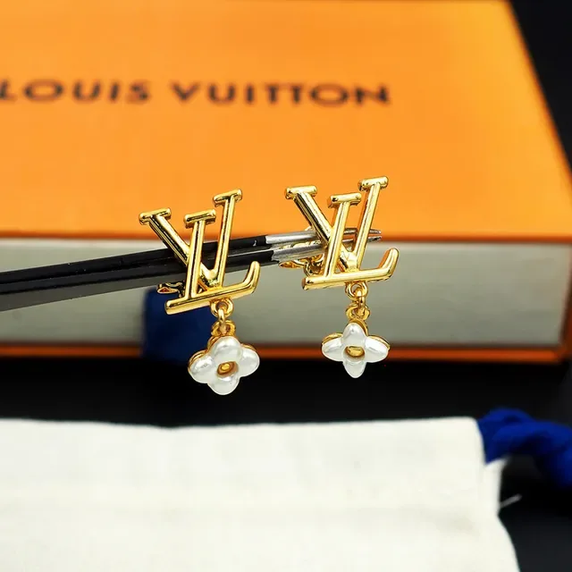 Louis Vuitton LV Monogram Floral Dangle Earrings 7