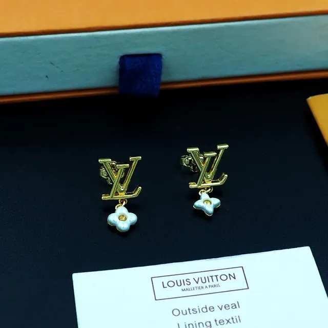 Louis Vuitton LV Monogram Floral Dangle Earrings 8
