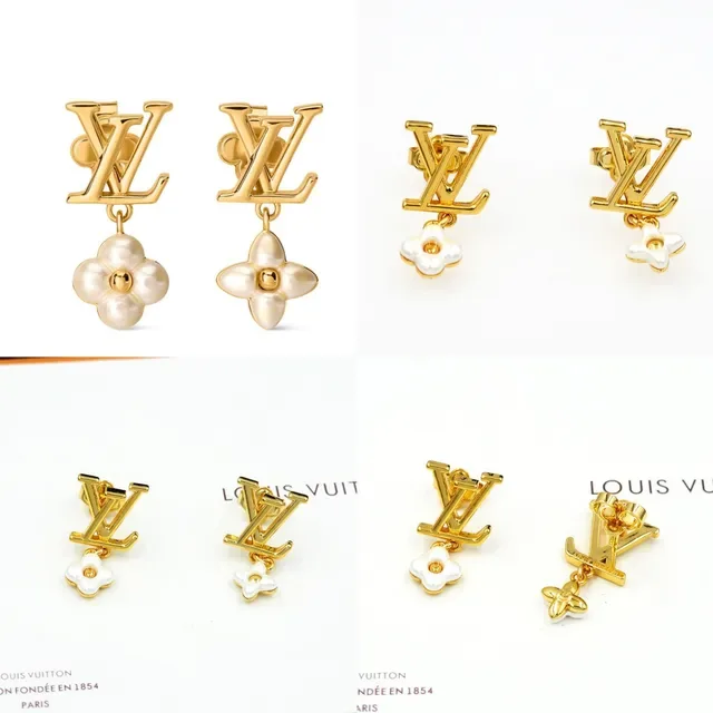 Louis Vuitton LV Monogram Floral Dangle Earrings 12