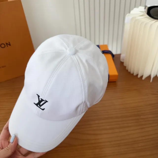 Louis Vuitton LV Monogram White Baseball Cap 2