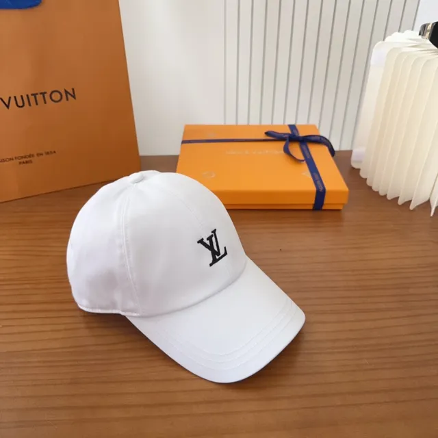 Louis Vuitton LV Monogram White Baseball Cap 3