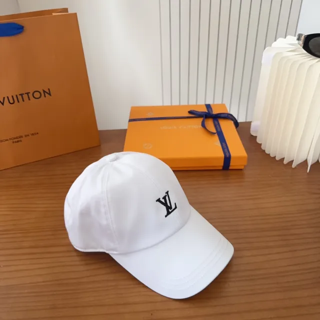 Louis Vuitton LV Monogram White Baseball Cap 6