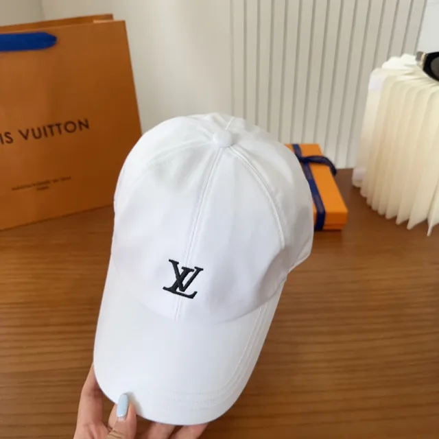 Louis Vuitton LV Monogram White Baseball Cap 8