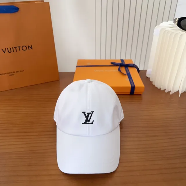 Louis Vuitton LV Monogram White Baseball Cap 9