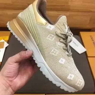 Louis Vuitton LV Trainer Beige Dorado Monogram Zapatillas Lifestyle