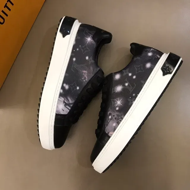 Louis Vuitton LV Trainer Black Monogram-Star Print Lifestyle Sneakers 3