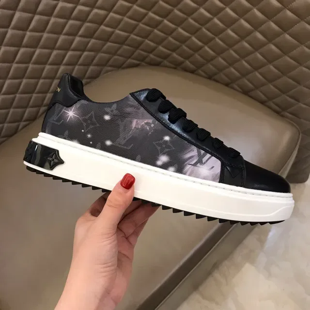Louis Vuitton LV Trainer Black Monogram-Star Print Lifestyle Sneakers 6