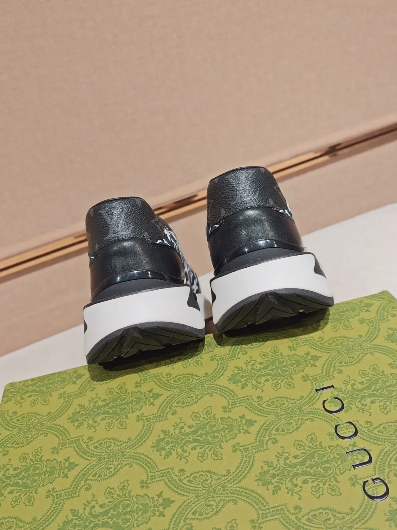 Louis Vuitton LV Trainer Black Navy Monogrammed Textile Smooth Leather Overlays Lifestyle Sneakers 4