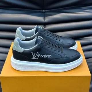 Louis Vuitton LV Trainer Black White Low-Top Platform Sole Lifestyle Sneakers