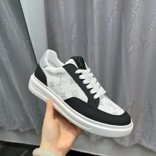 Louis Vuitton LV Trainer Monogram Canvas y Cuero Negro Zapatillas Lifestyle
