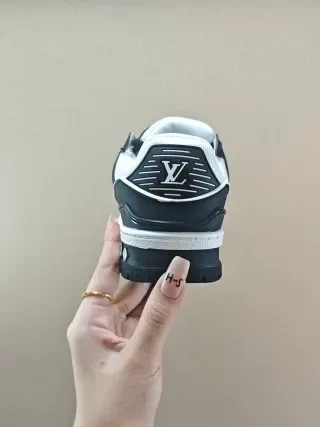 Louis Vuitton LV Trainer Orange White Chunky Sole Multi-Strap Overlay Lifestyle Sneakers 20