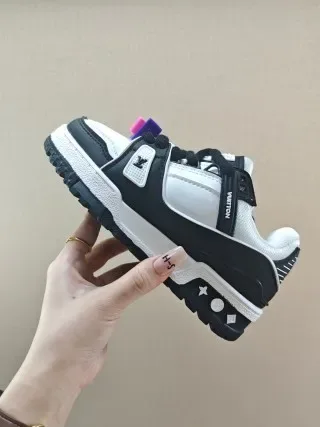 Louis Vuitton LV Trainer Orange White Chunky Sole Multi-Strap Overlay Lifestyle Sneakers 22