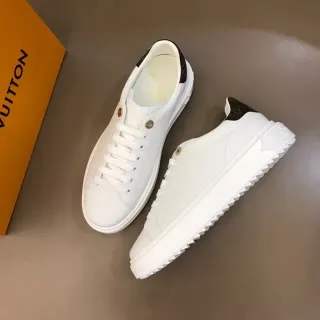 Louis Vuitton LV Trainer blanco negro cuero monogramado etiqueta talón zapatillas lifestyle