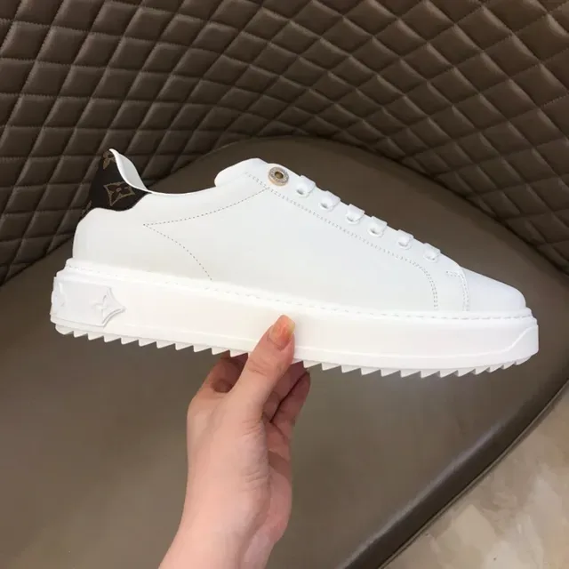 Louis Vuitton LV Trainer White Black Leather Monogrammed Heel Tab Lifestyle Sneakers 6