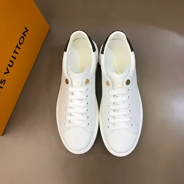 Louis Vuitton LV Trainer White Black Leather Monogrammed Heel Tab Lifestyle Sneakers 8