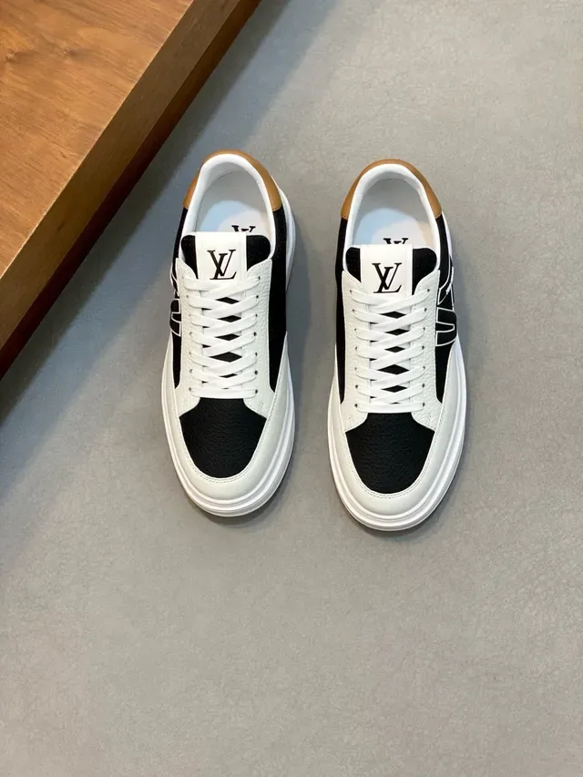 Louis Vuitton LV Trainer White Black Mixed-Material Upper Perforated Panel Lifestyle Sneakers 5