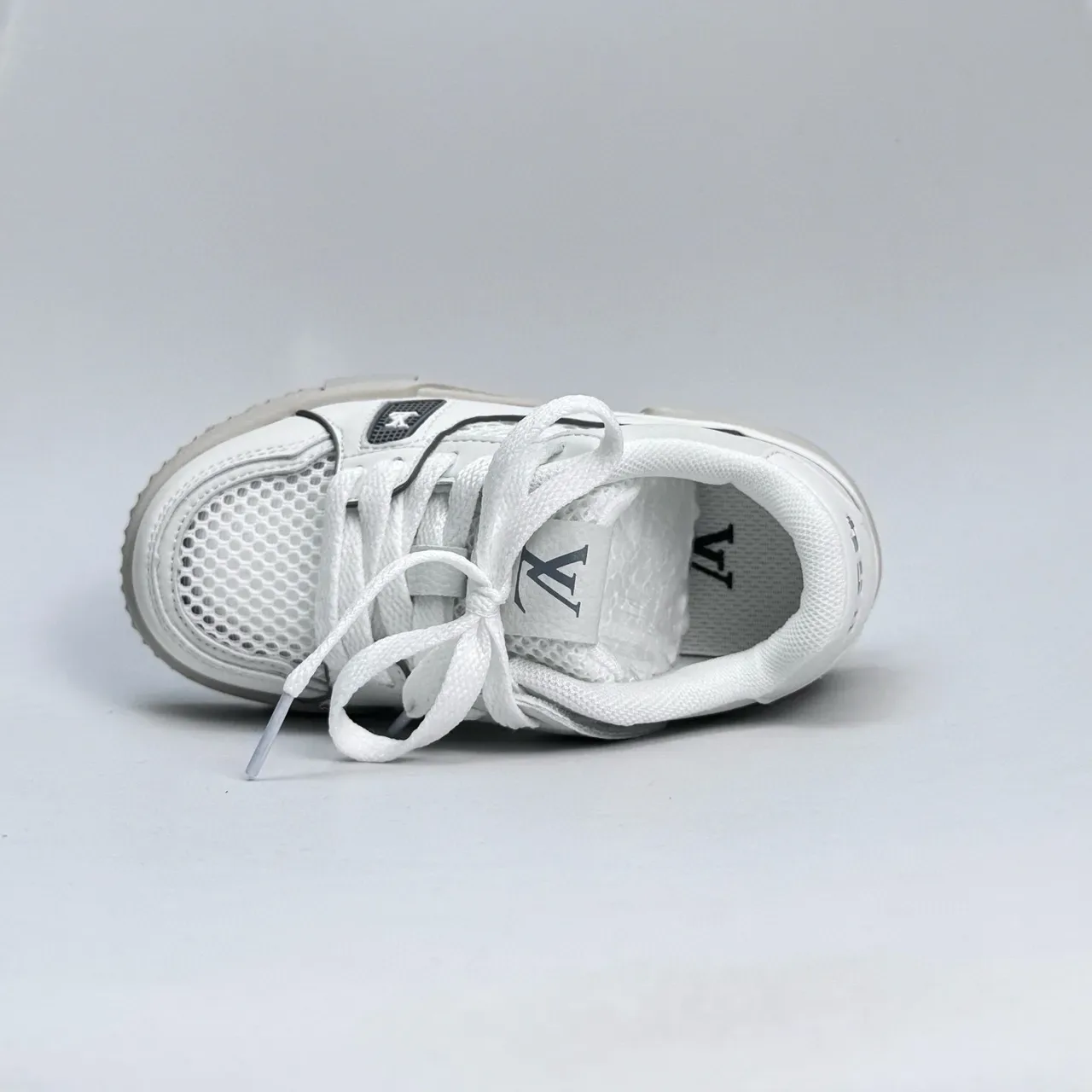 Louis Vuitton LV Trainer White Pink Chunky Sculpted Sole Mesh-and-Leather Upper Lifestyle Sneakers 5