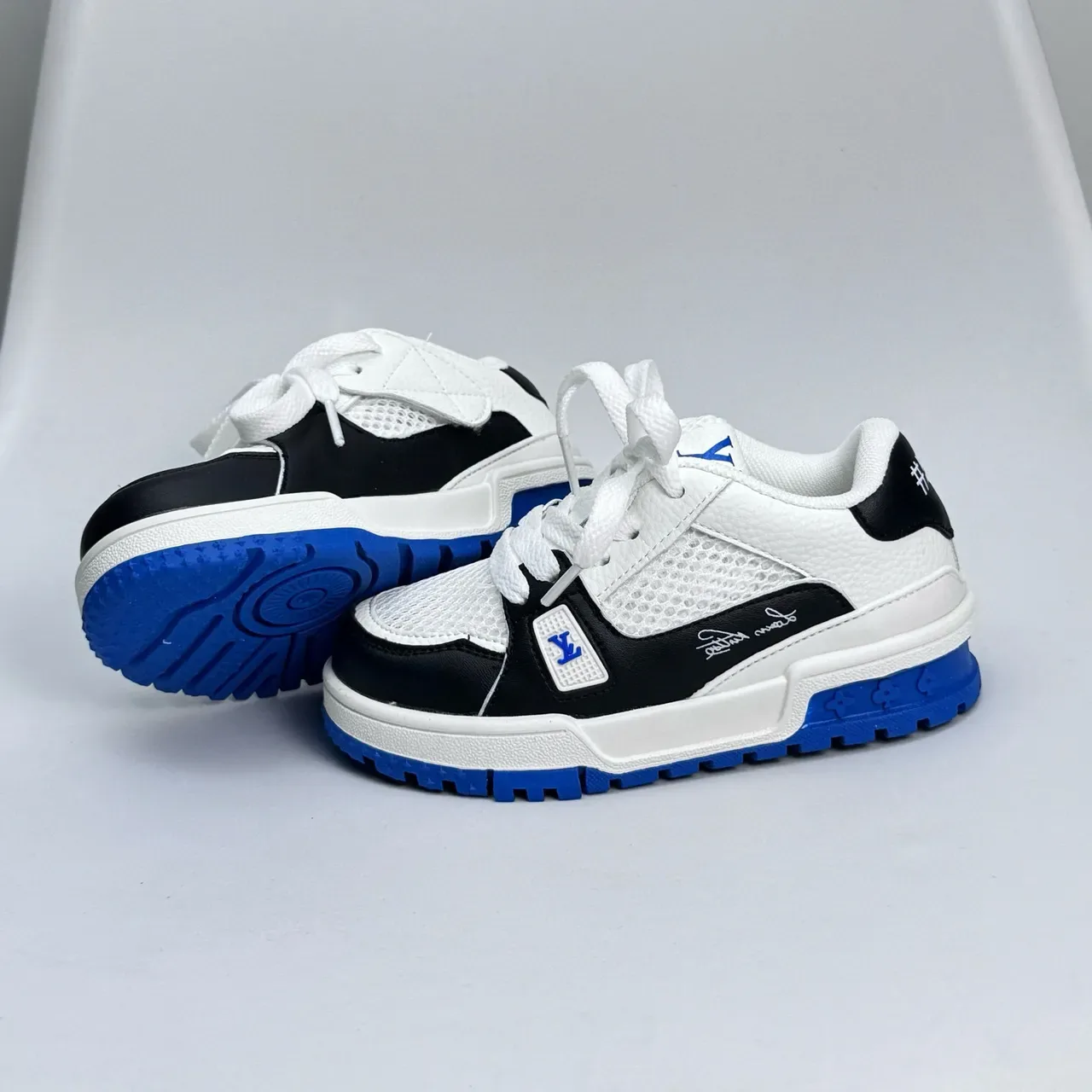 Louis Vuitton LV Trainer White Pink Chunky Sculpted Sole Mesh-and-Leather Upper Lifestyle Sneakers 13