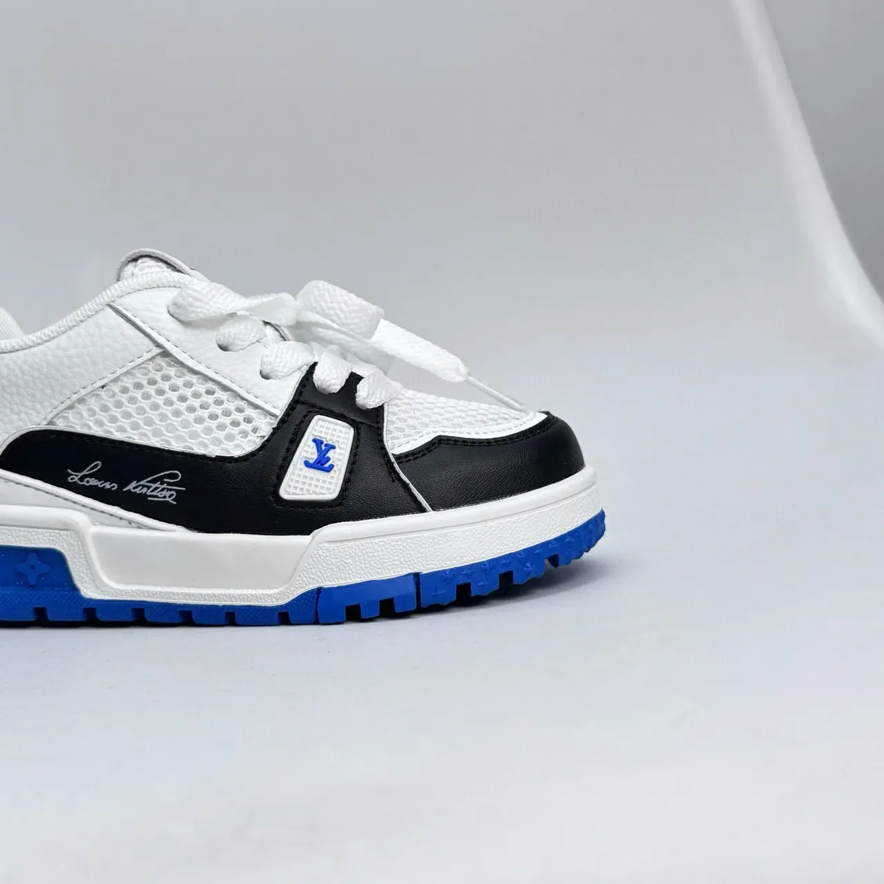 Louis Vuitton LV Trainer White Pink Chunky Sculpted Sole Mesh-and-Leather Upper Lifestyle Sneakers 19