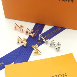 Louis Vuitton LV Volt Geometric Zigzag Stud Earrings