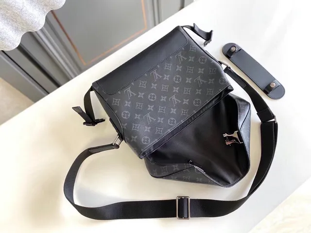 Louis Vuitton Monogram Canvas and Smooth Leather Messenger Bag 2